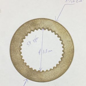 Диск тормоза В-38139 грузовой лебедки ЛГ-55-01 для автокранов Челябинец КС-45721, КС-55730, Галичанин и Клинцы КС-45719, КС-55713, Ивановец КС-54711, КС-54712, АК-25, КС-55717, Газпромкран КС-5576, КС-6476, КС-6478, Машека КС-3579, КС-55727